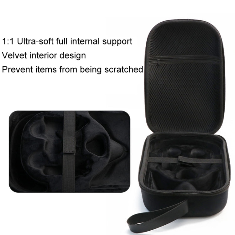 For Meta Quest 2 / 3 VR Glasses Integrated Storage Protective Case Portable Hard Bag(Black) - VR Accessories by PMC Jewellery | Online Shopping South Africa | PMC Jewellery | Buy Now Pay Later Mobicred