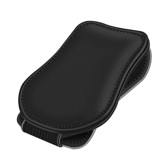 Car Eyeglasses Clip Car Leather Magnetic Closure Sunglasses Storage Bag(Black) - Sunglasses & Glasses Clips by PMC Jewellery | Online Shopping South Africa | PMC Jewellery | Buy Now Pay Later Mobicred