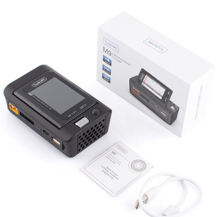 ToolkitRC M9 600W Airplane Li-Po Battery Balance Charger With Voice Function(Black) - Charger by ToolkitRC | Online Shopping South Africa | PMC Jewellery | Buy Now Pay Later Mobicred