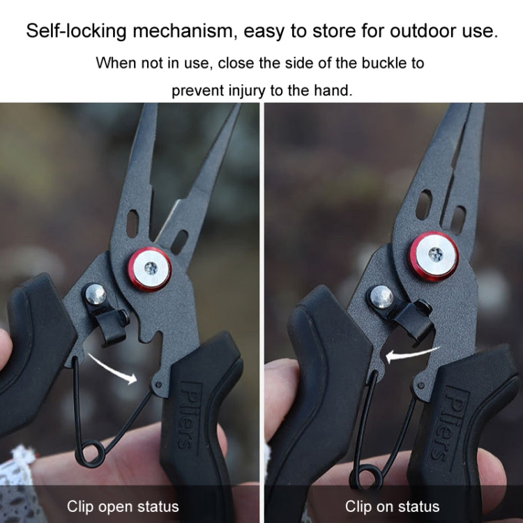 Teflon Stainless Steel Multifunctional Fishing Pliers Anti-slip Cutting Line Open Ring Fishing Tools(Blue Nail) - Fish Gripper & Pliers by PMc TechLife | Online Shopping South Africa | PMc TechLife | Buy Now Pay Later Mobicred