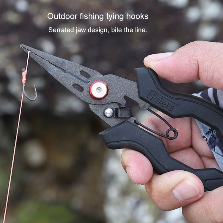 Teflon Stainless Steel Multifunctional Fishing Pliers Anti-slip Cutting Line Open Ring Fishing Tools(Blue Nail) - Fish Gripper & Pliers by PMc TechLife | Online Shopping South Africa | PMc TechLife | Buy Now Pay Later Mobicred