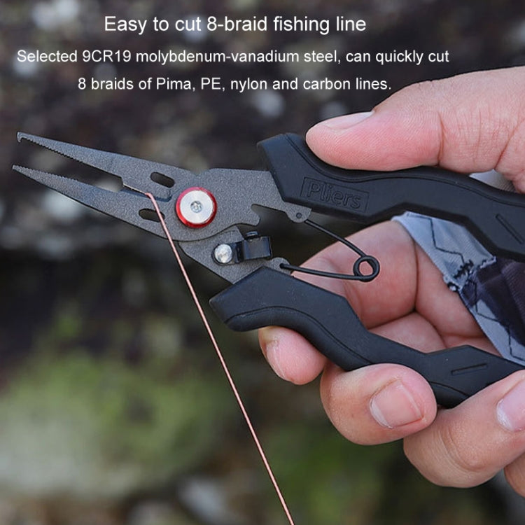 Teflon Stainless Steel Multifunctional Fishing Pliers Anti-slip Cutting Line Open Ring Fishing Tools(Blue Nail) - Fish Gripper & Pliers by PMc TechLife | Online Shopping South Africa | PMc TechLife | Buy Now Pay Later Mobicred
