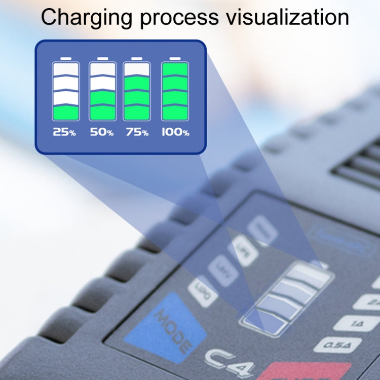 ToolkitRC C4 50W Drones Simple Li-Po Battery Balance Charger(US Plug) - free shipping - PMC Jewellery - Order now!