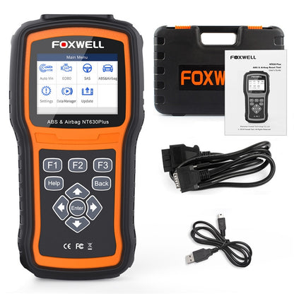 FOXWELL NT630 Plus OBD2 Scanner SRS ABS Code Reader SAS OIL EPB Reset Diagnostic - Electronic Test by FOXWELL | Online Shopping South Africa | PMC Jewellery | Buy Now Pay Later Mobicred