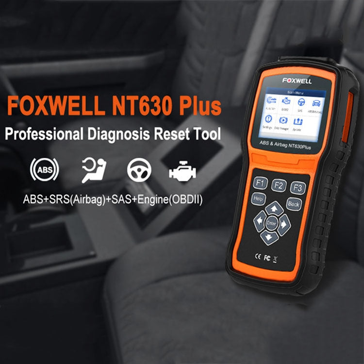 FOXWELL NT630 Plus OBD2 Scanner SRS ABS Code Reader SAS OIL EPB Reset Diagnostic - Electronic Test by FOXWELL | Online Shopping South Africa | PMC Jewellery | Buy Now Pay Later Mobicred