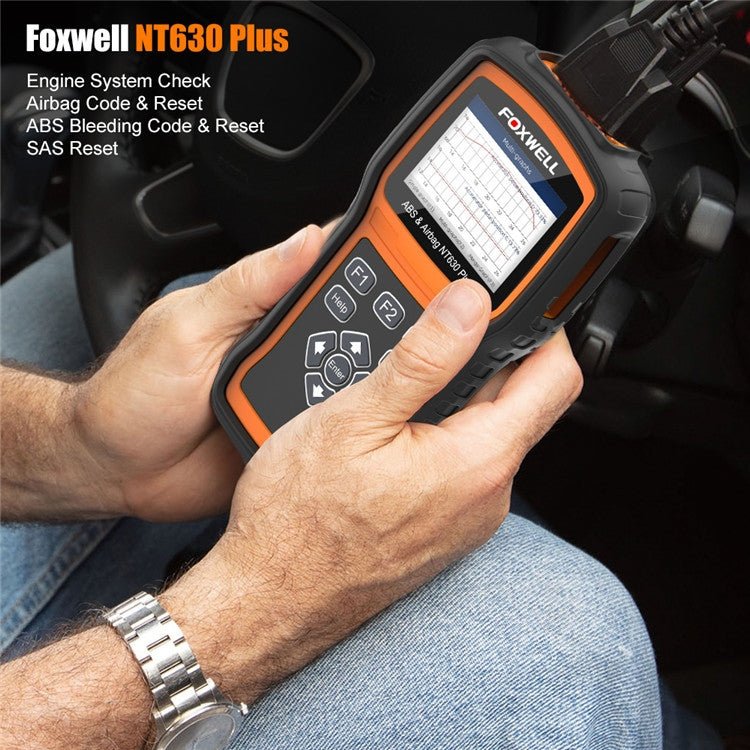 FOXWELL NT630 Plus OBD2 Scanner SRS ABS Code Reader SAS OIL EPB Reset Diagnostic - Electronic Test by FOXWELL | Online Shopping South Africa | PMC Jewellery | Buy Now Pay Later Mobicred