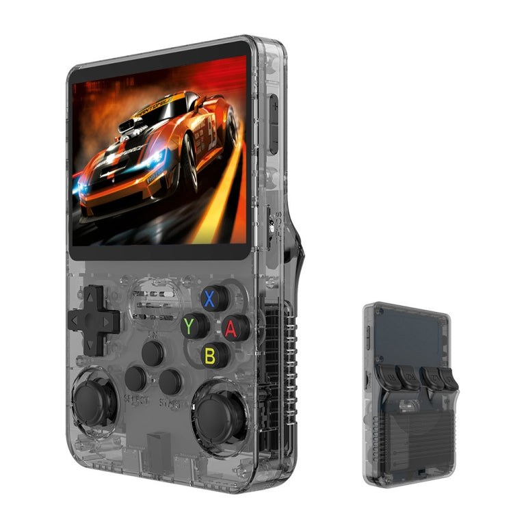 R36S Retro Handheld Game Console Linux System 3.5-Inch IPS Screen Portable Video Player 64G Black Transparent - Pocket Console by PMC Jewellery | Online Shopping South Africa | PMC Jewellery | Buy Now Pay Later Mobicred