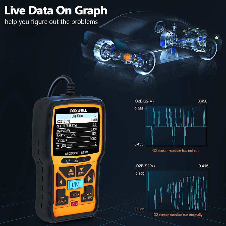 FOXWELL NT301 OBD2 Car Fault Diagnostic Instrument Live Data Code Reader Tool - Electronic Test by FOXWELL | Online Shopping South Africa | PMC Jewellery | Buy Now Pay Later Mobicred