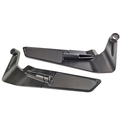 1pair Motorcycle Modification Accessories Invisible Wing Mirror Motorcycle Universal Adjustable Rearview Mirror(Black) - Side Mirrors by PMC Jewellery | Online Shopping South Africa | PMC Jewellery | Buy Now Pay Later Mobicred