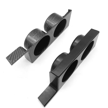 For BMW 5 Series E39/528i/530i/M5 Left-hand Drive Car Central Control Cup Holder, Color: Carbon Grain With Groove - Car Drink Holders by PMC Jewellery | Online Shopping South Africa | PMC Jewellery | Buy Now Pay Later Mobicred