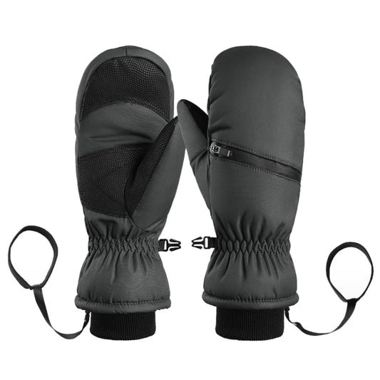 Winter Padded Ski Gloves Outdoor Windproof Warm Sports Gloves, Size: S(Black) - Safety Gloves by PMC Jewellery | Online Shopping South Africa | PMC Jewellery | Buy Now Pay Later Mobicred