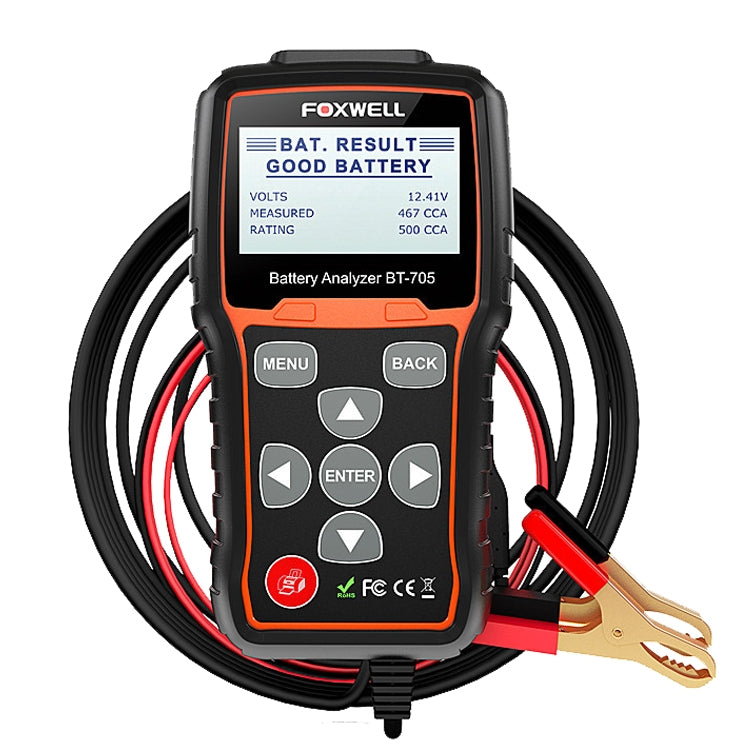 FOXWELL BT705 12V 24V Car Battery Test Analyzer Cranking and Charging System Test - Electronic Test by FOXWELL | Online Shopping South Africa | PMC Jewellery | Buy Now Pay Later Mobicred