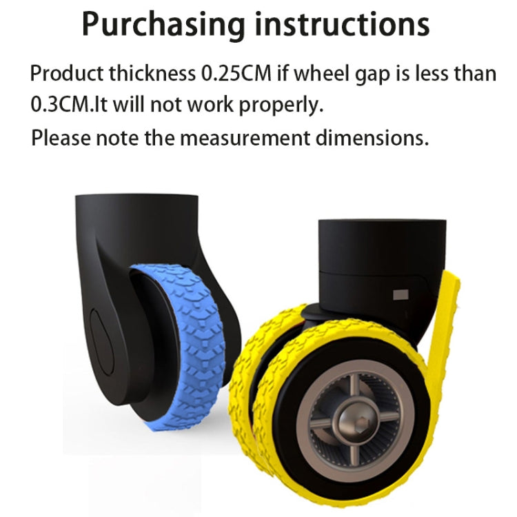4pcs/ Set Cuttable Trolley Caster Cases Universal Wheel Silent Noise Reducing Silicone Protective Covers(Black) - Accessories by PMC TechLife | Online Shopping South Africa | PMC TechLife | Buy Now Pay Later Mobicred