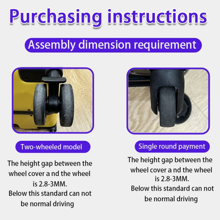 4pcs/ Set Cuttable Trolley Caster Cases Universal Wheel Silent Noise Reducing Silicone Protective Covers(Black) - Accessories by PMC TechLife | Online Shopping South Africa | PMC TechLife | Buy Now Pay Later Mobicred