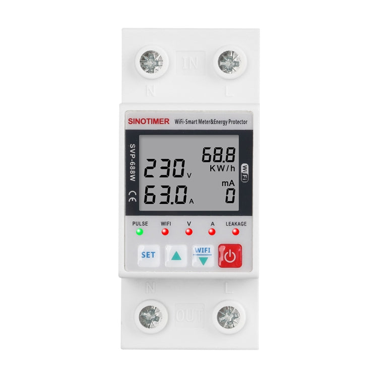 SINOTIMER SVP-688W  TUYA APP WiFi Smart Circuit Breaker Over Under Voltage Protector - free shipping - PMC TechLife - Order now!