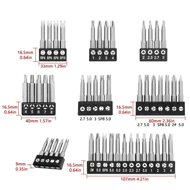 13pcs / Set Profile Bit Chrome Vanadium Steel Bit Set Appliance Repair Electrical Drill Accessories With Magnetic - Drill & Drill Bits by PMC Jewellery | Online Shopping South Africa | PMC Jewellery | Buy Now Pay Later Mobicred