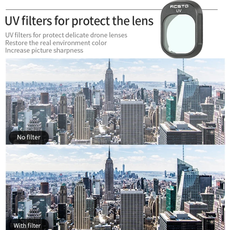 For DJI Mini 4 Pro RCSTQ Filter HD Protective Mirror Drone Accessories, Style: ND-PL16 - Mavic Lens Filter by RCSTQ | Online Shopping South Africa | PMC Jewellery | Buy Now Pay Later Mobicred