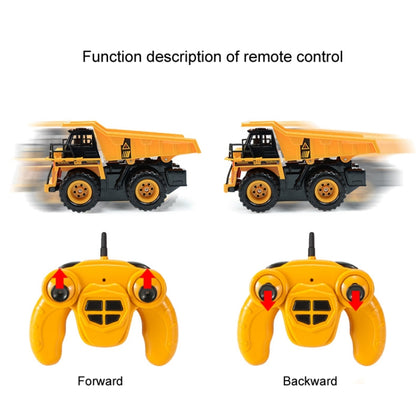 2.4G RC Dumper Truck Simulation Engineering Vehicle Model Children Electrical RC Truck Toy(Yellow) - RC Cars by PMC Jewellery | Online Shopping South Africa | PMC Jewellery | Buy Now Pay Later Mobicred