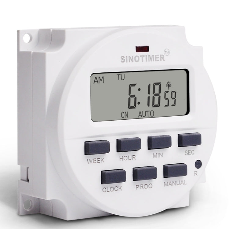 SINOTIMER TM618SH  1 Second Interval Digital LCD Timer Switch Programmable Time Relay 220V - Switch by SINOTIMER | Online Shopping South Africa | PMC Jewellery | Buy Now Pay Later Mobicred