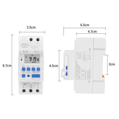 SINOTIMER TM919A-3 24V 16A Din Rail Mount Digital Timer Switch Microcomputer Weekly Programmable Time Relay Control - Switch by SINOTIMER | Online Shopping South Africa | PMC Jewellery | Buy Now Pay Later Mobicred