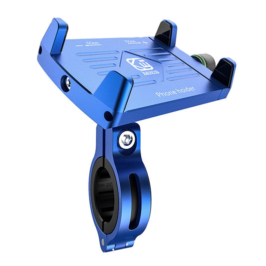 Kewig M7 Bicycle 4 Claws Aluminum Navigational Bracket Outdoor Cycling Cell Phone Holder(Blue) - Holder by Kewig | Online Shopping South Africa | PMC Jewellery | Buy Now Pay Later Mobicred