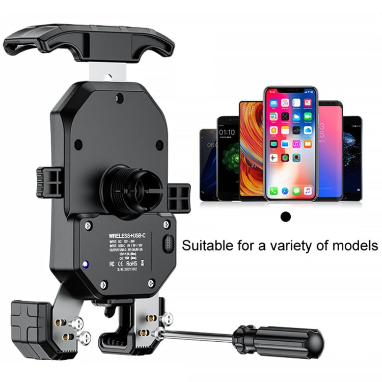 Kewig Motorcycle Heightened Navigation Bracket Outdoor Riding Anti-Theft Cell Phone Holder, Model: M14-C4 - Holder by Kewig | Online Shopping South Africa | PMC Jewellery | Buy Now Pay Later Mobicred