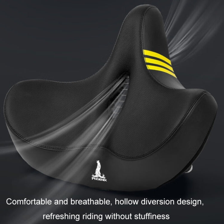 Phoenix 3D Bicycle Enlarged Thickened Soft Seat Cushion Conical Double Spring - Bicycle Saddle by Phoenix | Online Shopping South Africa | PMC Jewellery | Buy Now Pay Later Mobicred