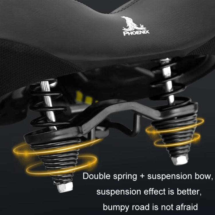 Phoenix 3D Bicycle Enlarged Thickened Soft Seat Cushion Hollow Spring Shock Absorber Ball Type - Bicycle Saddle by Phoenix | Online Shopping South Africa | PMC Jewellery | Buy Now Pay Later Mobicred