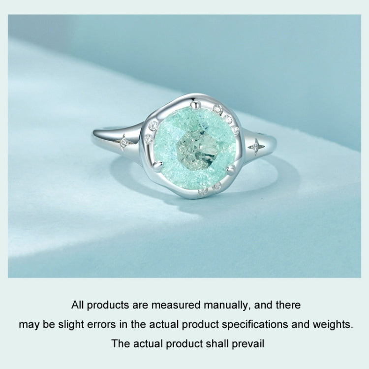 S925 Sterling Silver Platinum Plated Clear Dreamy Ice Zircon Ring(No.8) - Rings by PMC Jewellery | Online Shopping South Africa | PMC Jewellery | Buy Now Pay Later Mobicred