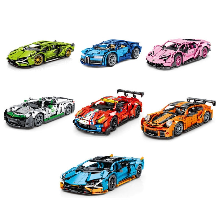 SEMBO 701952 1:14 Sports Racing Car Model Building Blocks Puzzle Assembly Children Toy - Building Blocks by SEMBO | Online Shopping South Africa | PMC Jewellery | Buy Now Pay Later Mobicred