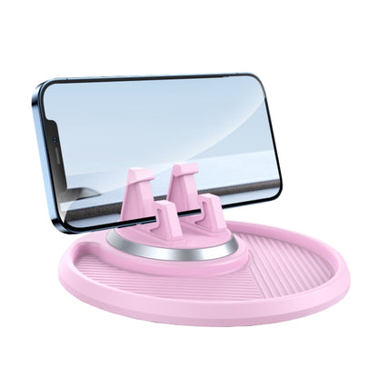 Car Dashboard Navigation Phone Holder Multifunctional Non-Slip Storage Bracket(Pink) - Car Holders by PMC Jewellery | Online Shopping South Africa | PMC Jewellery | Buy Now Pay Later Mobicred