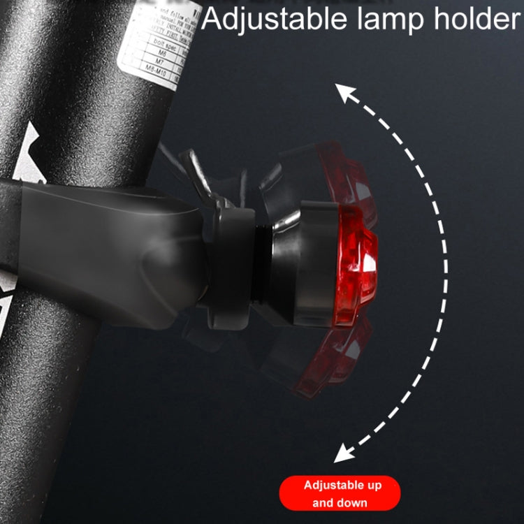 Mountain Bike Night Riding Warning Lamp Bicycle USB Charging Tail Light(White) - Taillights by PMC TechLife | Online Shopping South Africa | PMC TechLife | Buy Now Pay Later Mobicred
