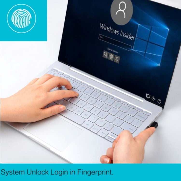 Windows Hello Fingerprint Reader Security Key for Windows 10 / 11(Silver) - Gadget by PMC Jewellery | Online Shopping South Africa | PMC Jewellery | Buy Now Pay Later Mobicred