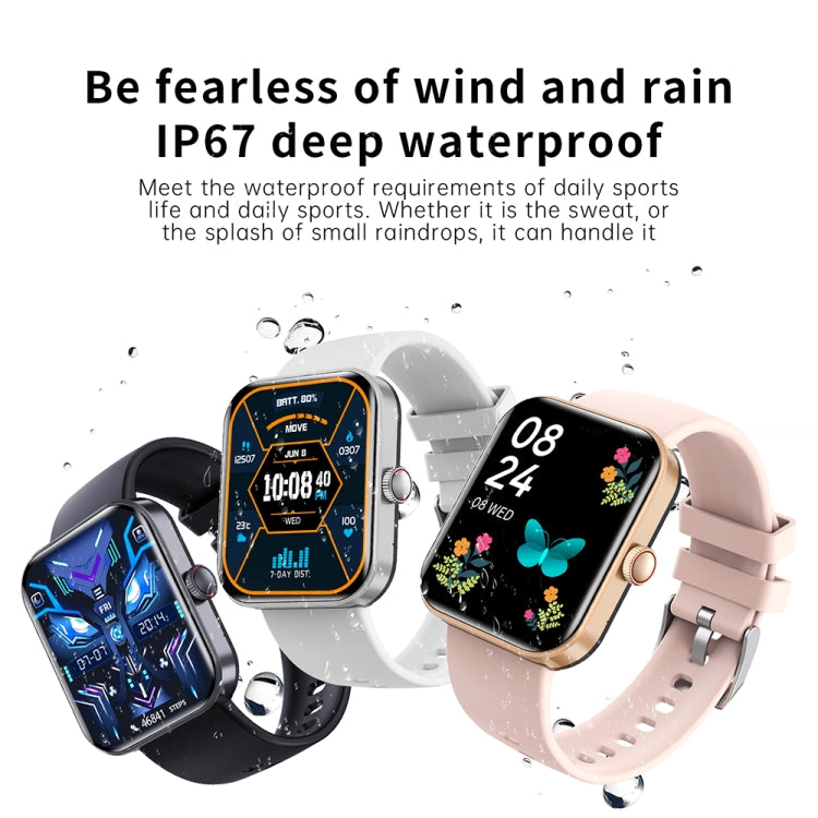 F16 2.0-inch IP67 Waterproof Health Monitoring Bluetooth Call Smart Watch(Gold) - Smart Watches by PMC Jewellery | Online Shopping South Africa | PMC Jewellery | Buy Now Pay Later Mobicred