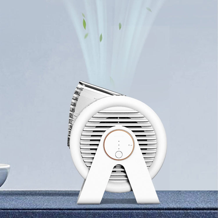 F7 Snail-shaped Desktop Mini Portable Bladeless Air Circulation Fan(White) - Electric Fans by PMC Jewellery | Online Shopping South Africa | PMC Jewellery | Buy Now Pay Later Mobicred