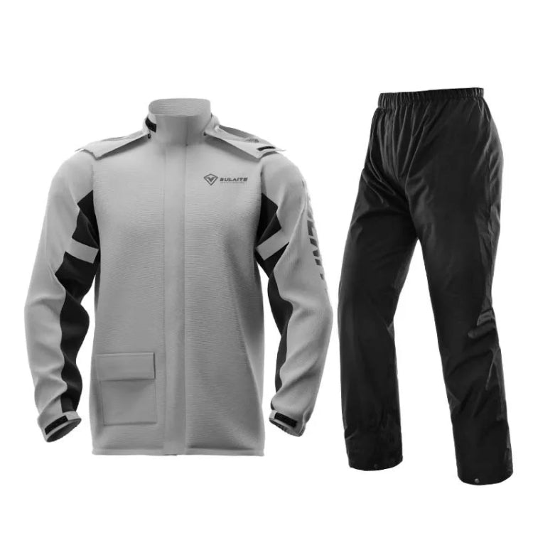 SULAITE Outdoor Motorcycle Riding Full Body Split Raincoat Suit, Size: L(Gray) - free shipping - PMC TechLife - Order now!