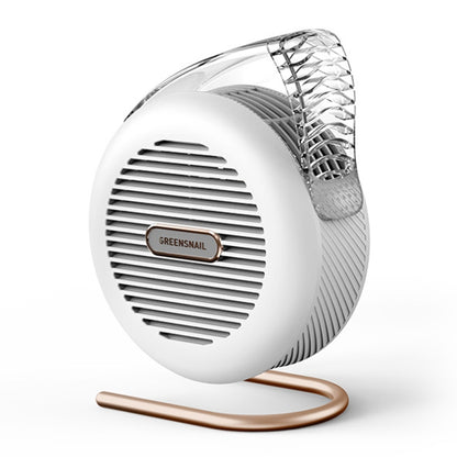 F5 USB Charging Colorful Lighting Effect Desktop Negative Ion Purification Air Fan(White) - Electric Fans by PMC Jewellery | Online Shopping South Africa | PMC Jewellery | Buy Now Pay Later Mobicred