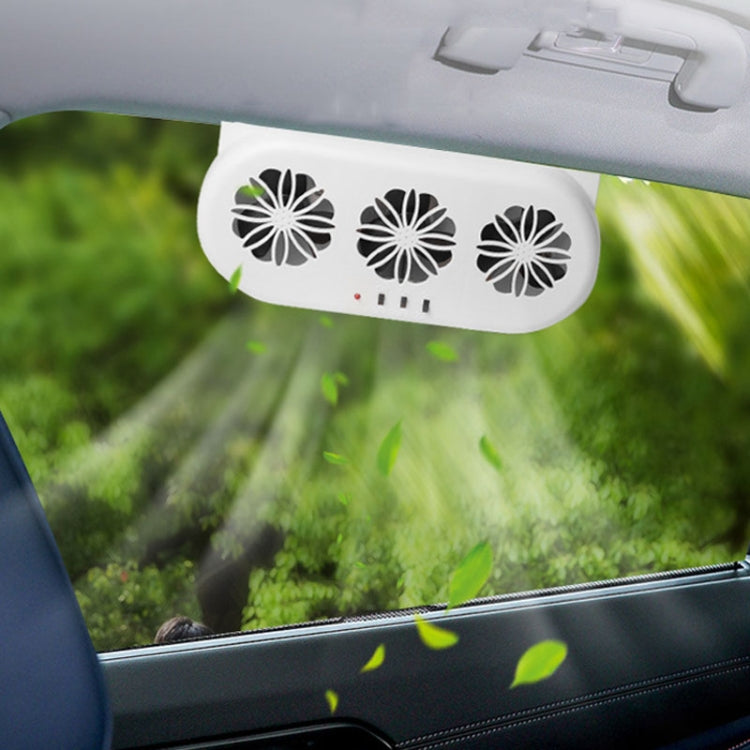 USB Plug-In Car Window Exhaust Fan Car Air Circulation Cooling Ventilation Fan, Color: Black - Heating & Fans by PMC Jewellery | Online Shopping South Africa | PMC Jewellery | Buy Now Pay Later Mobicred