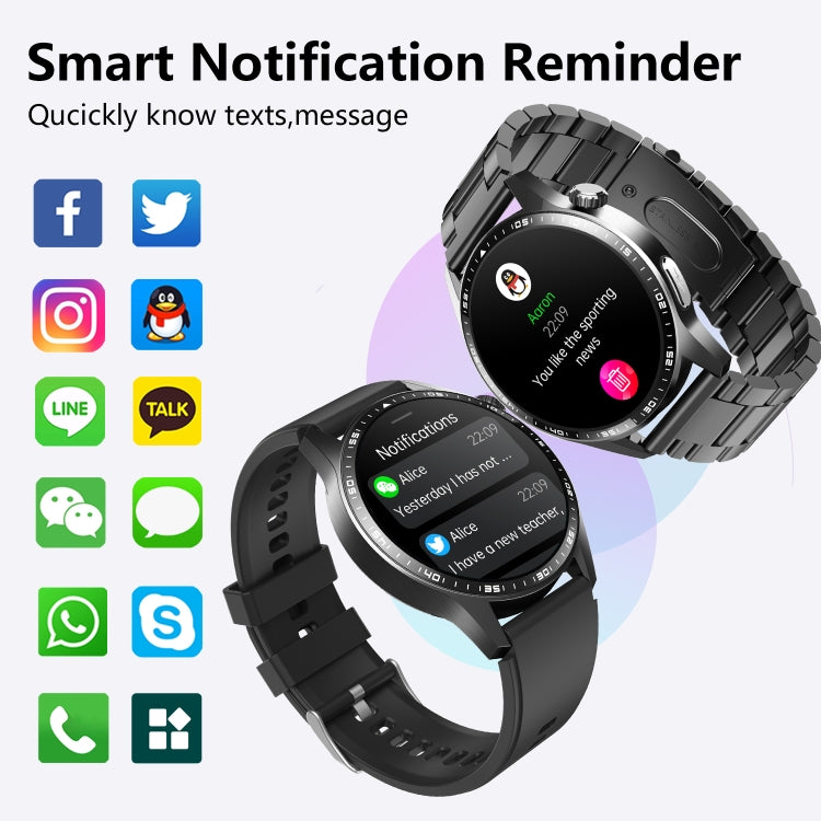 F400  1.55 Inch Screen Smart Watch Support ECG/ Blood Oxygen / Blood Sugar / 150+ Sports Mode, Color: Black Silicone - Smart Watches by PMC Jewellery | Online Shopping South Africa | PMC Jewellery | Buy Now Pay Later Mobicred