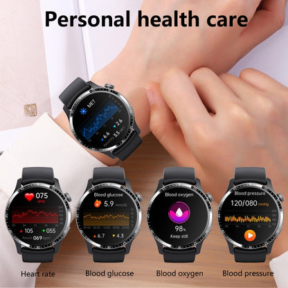 F207 Smart Watch 1.35-Inch Narrow Edge Screen Supports Bluetooth Calls / 24H Health Monitoring / 150+ Sports Modes, Color: Black Silicone - Smart Watches by PMC Jewellery | Online Shopping South Africa | PMC Jewellery | Buy Now Pay Later Mobicred