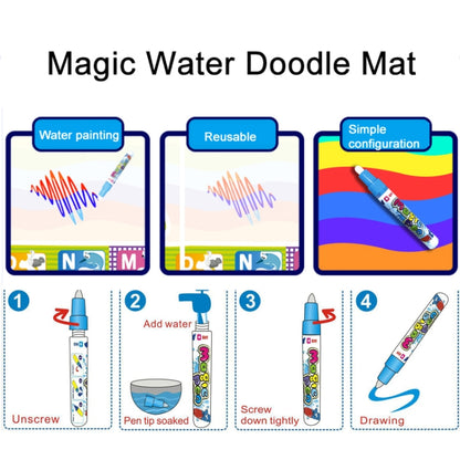 78x78cm Water Doodle Mat Writing Board Mat Magic Pen For Kids, Spec: Set 1 - Drawing Toys by PMC Jewellery | Online Shopping South Africa | PMC Jewellery | Buy Now Pay Later Mobicred