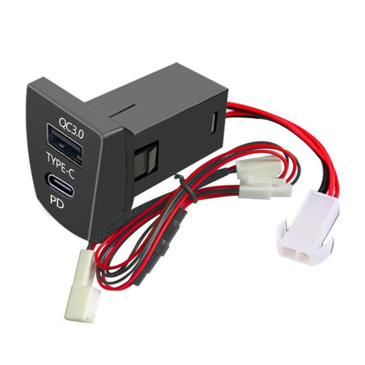 For Toyota RAV4 / WILDLANDER USB-PD Port 60W Fast Charging Modified Car Charger(Non-Destructive Cord) - DIY Modified Charger by PMC Jewellery | Online Shopping South Africa | PMC Jewellery | Buy Now Pay Later Mobicred