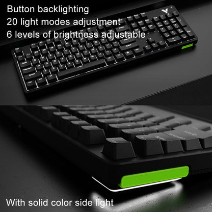 Rapoo V500DIY Mechanical Keyboard With Light Effect 18 Keys Hot Swap Fast Silver Shaft Desktop Laptop Wired Keyboard(White) - Wired Keyboard by Rapoo | Online Shopping South Africa | PMC Jewellery | Buy Now Pay Later Mobicred