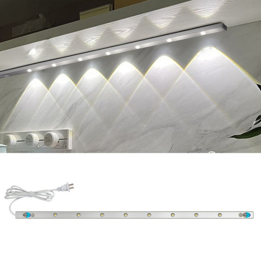 220V CN Plug Motion Sensor Wardrobe Cabinet Lamp LED Light Bar, Spec: White 40cm - Sensor LED Lights by PMC Jewellery | Online Shopping South Africa | PMC Jewellery | Buy Now Pay Later Mobicred