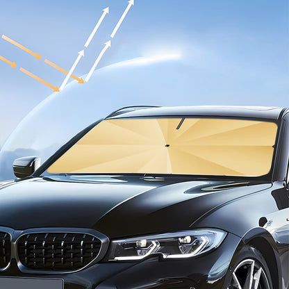 Car Windshield Titanium Sun Protection Heat Insulation Parasol(Small Gold 9958) - Window Foils & Solar Protection by PMC Jewellery | Online Shopping South Africa | PMC Jewellery | Buy Now Pay Later Mobicred