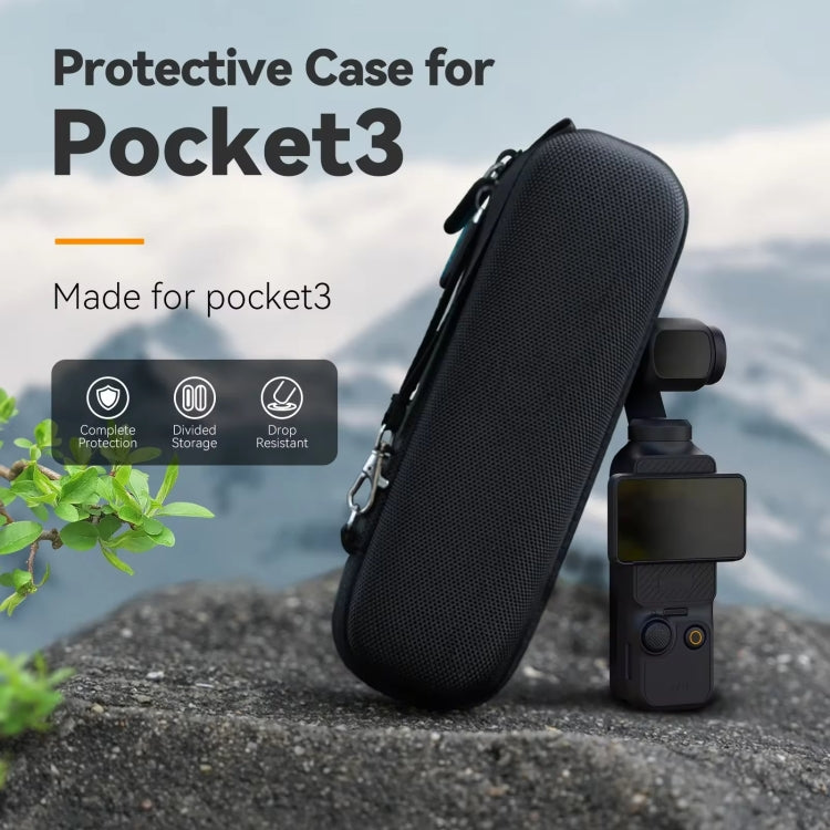 For DJI Osmo Pocket 3 Camera TELESIN Portable Carrying Bag Storage Case(Black) - Case & Bags by TELESIN | Online Shopping South Africa | PMC Jewellery | Buy Now Pay Later Mobicred