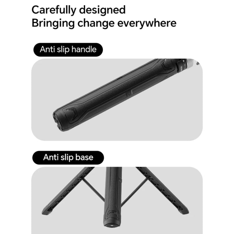 TELESIN 360 Degree Rotation 1.5m Selfie Stick Foldable Tripod For GoPro Hero / Insta360 /  DJI Osmo Action(Black) - Portable Mini Tripod by TELESIN | Online Shopping South Africa | PMC TechLife | Buy Now Pay Later Mobicred