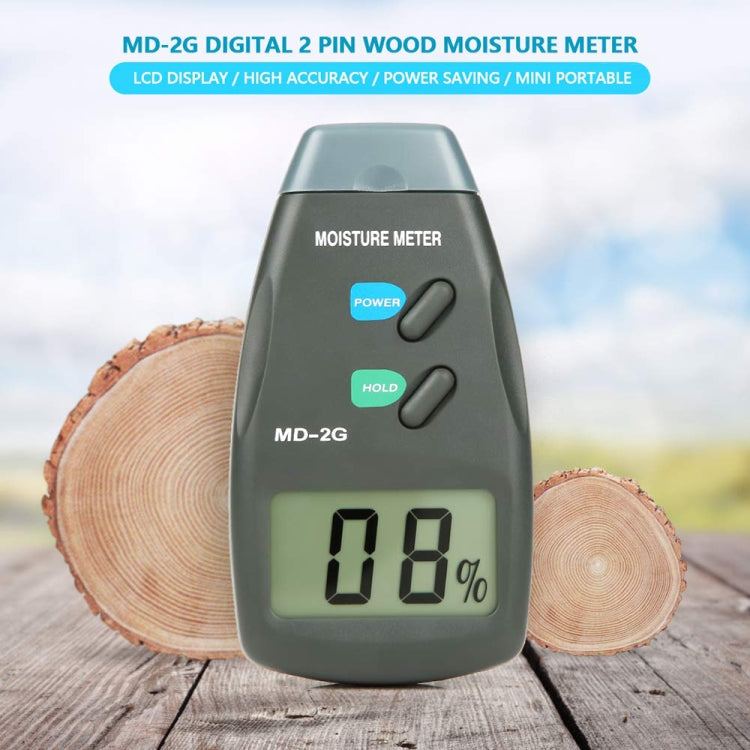 MD-2G 2 Pin LCD Screen Digital Display Wood Moisture and Humidity Detector - PH & Moisture Meter by PMC Jewellery | Online Shopping South Africa | PMC Jewellery | Buy Now Pay Later Mobicred