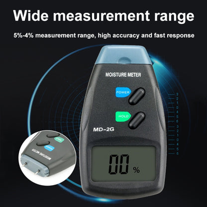 MD-2G 2 Pin LCD Screen Digital Display Wood Moisture and Humidity Detector - PH & Moisture Meter by PMC Jewellery | Online Shopping South Africa | PMC Jewellery | Buy Now Pay Later Mobicred