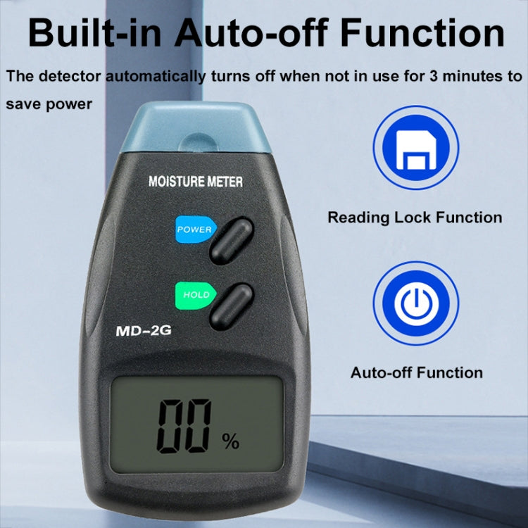 MD-2G 2 Pin LCD Screen Digital Display Wood Moisture and Humidity Detector - PH & Moisture Meter by PMC Jewellery | Online Shopping South Africa | PMC Jewellery | Buy Now Pay Later Mobicred